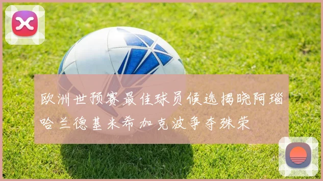 欧洲世预赛最佳球员候选揭晓阿瑙哈兰德基米希加克波争夺殊荣